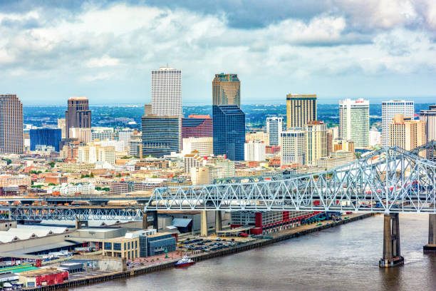 New Orleans Aerial view of the skyline