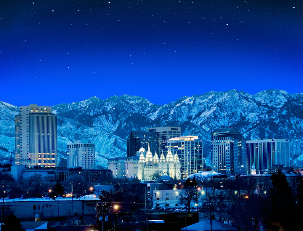 Salt Lake City Night View